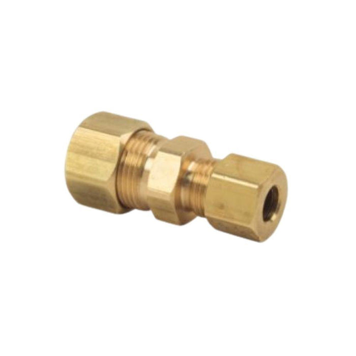 A62EC - 62-6-4X BrassCraft 3/8" OD X 1/4" OD Brass Compression Reducing Union - American Copper & Brass - BRASSCRAFT MFG CO COMPRESSION FITTINGS