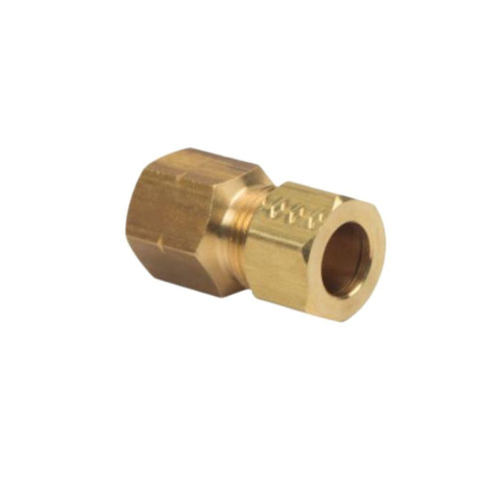 A66EC - 66-6-4X BrassCraft 3/8" OD X 1/4" FIP Brass Connector - American Copper & Brass - BRASSCRAFT MFG CO COMPRESSION FITTINGS