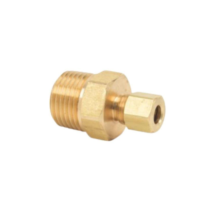 A68CF - 68-4-8X BrassCraft 1/4" Compression X 1/2" MIP Lead Free Male Reducing Adapter-Brass - American Copper & Brass - BRASSCRAFT MFG CO COMPRESSION FITTINGS