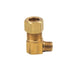 A69EA - 69-6-2X BrassCraft 3/8" OD X 1/8" MIP 90 Brass Elbow - American Copper & Brass - BRASSCRAFT MFG CO COMPRESSION FITTINGS