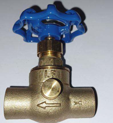 A8134-3/4 - 3/4" CXC Stop & Waste Valve - American Copper & Brass - ELITE Inventory Blowout