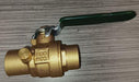 A8500-1 - 1" CXC Full Port with Drain - American Copper & Brass - ELITE BALL VALVES