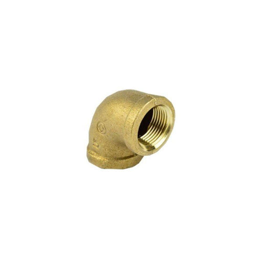 AB100A - BRNL0018-NL Everflow 1/8" Female Pipe Thread 90° Elbow - Cast Brass - American Copper & Brass - EVERFLOW SUPPLIES INC BRASS FITTINGS