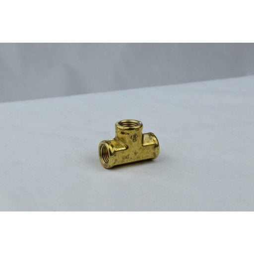 AB101A - T7-222 United Brass 1/8" Female Pipe Thread Brass Tee - Forged - American Copper & Brass - UNITED BRASS MFG INC BRASS FITTINGS