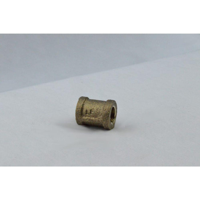 AB103C - BRCP0014-NL Everflow 1/4" Female Pipe Thread Coupling - Cast Brass - American Copper & Brass - EVERFLOW SUPPLIES INC BRASS FITTINGS