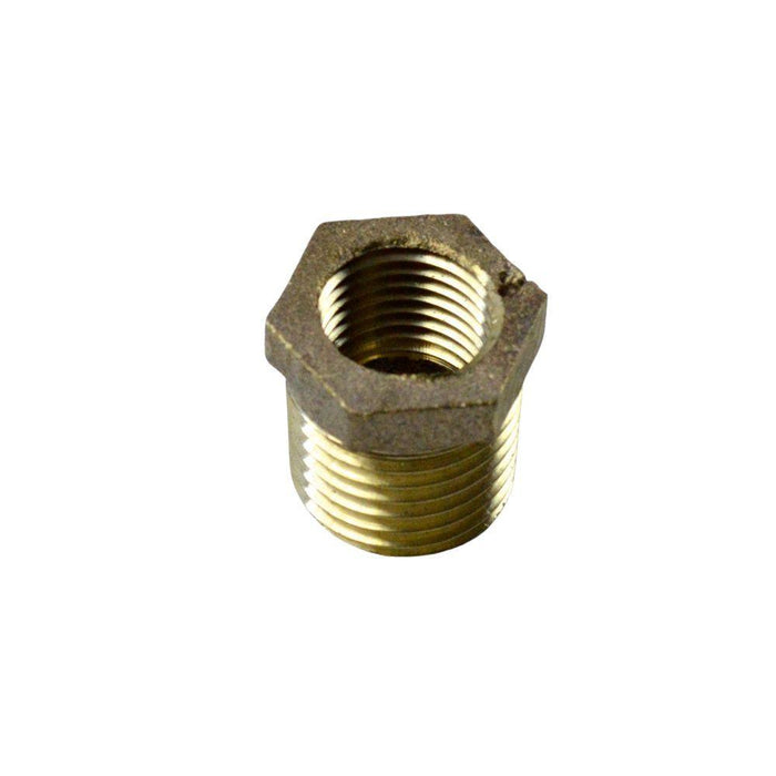 AB110CA - 110-42 1/4" X 1/8" Hex Bushing Extruded Brass - American Copper & Brass - ACME PARTS INC Inventory Blowout