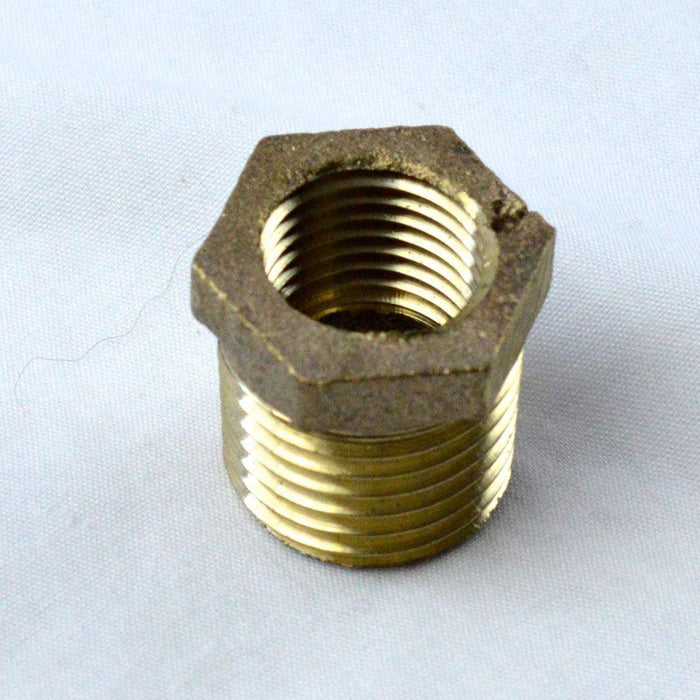 AB110KF - BRBU0343-NL Everflow 3/4" X 1/2" Hex Bushing-Cast Brass - American Copper & Brass - EVERFLOW SUPPLIES INC BRASS FITTINGS