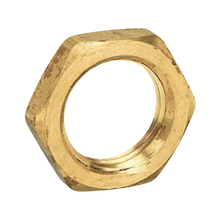 AB111C - 111-4 1/4" Fip Locknut Extruded Brass - American Copper & Brass - ACME PARTS INC BRASS FITTINGS