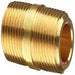 AB112E - 3/8" IPS CLOSE BRASS NIPPLE - American Copper & Brass - CHARMAN MFG INC BRASS NIPPLES