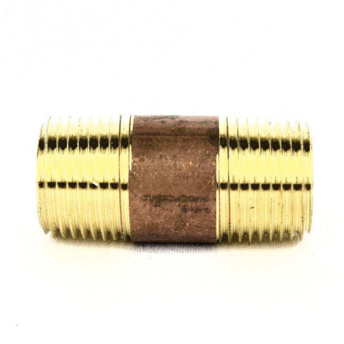 AB113F-X-6 - 1/2" X 6" IPS BRASS NIPPLE - American Copper & Brass - CHARMAN MFG INC BRASS NIPPLES