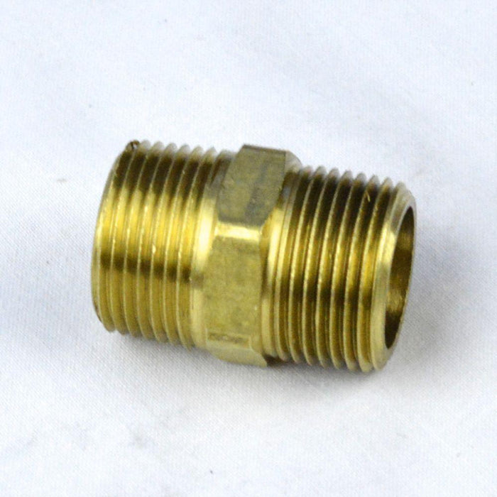 AB122FF - PHN-8XB BrassCraft 1/2" X 1/2" Hex Nipple - Cast Brass - American Copper & Brass - BRASSCRAFT MFG CO BRASS FITTINGS