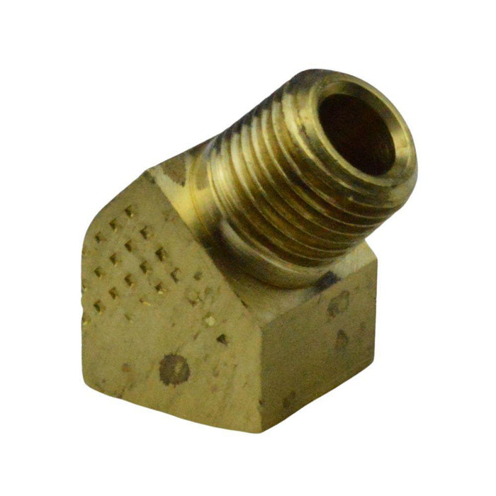 AB124A - 124-2 1/8" 45 Street Elbow Extruded Brass - American Copper & Brass - ACME PARTS INC BRASS FITTINGS