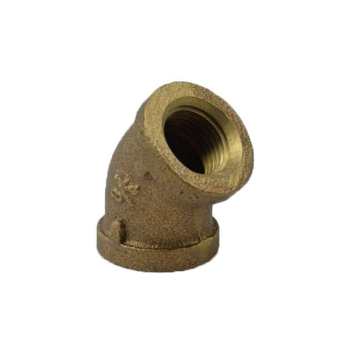 AB125F - BRFL0012-LF Everflow 1/2" Fip 45° Elbow-Cast Brass - American Copper & Brass - EVERFLOW SUPPLIES INC BRASS FITTINGS