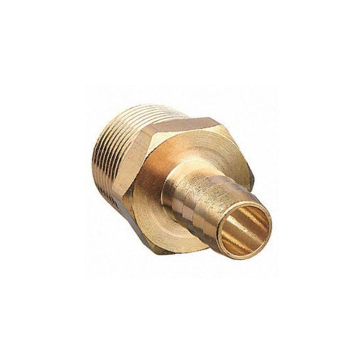 ABG30EF - 139-86 3/8" MIP X 1/2" Hose Barb Brass Fitting - American Copper & Brass - ACME PARTS INC GARDEN HOSE AND BARBED FITTINGS