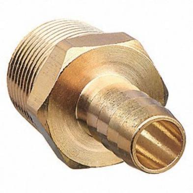 ABG30CC - 1/4" MIP TO HOSE BARB FITTING BRASS - American Copper & Brass - LAKESHORE FITTINGS INC GARDEN HOSE AND BARBED FITTINGS