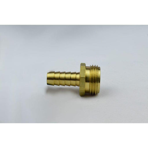 AHN-125IK - 5/8" BARB X 3/4" MALE GARDEN HOSE ADAPTER- BRASS - American Copper & Brass - LAKESHORE FITTINGS INC GARDEN HOSE AND BARBED FITTINGS
