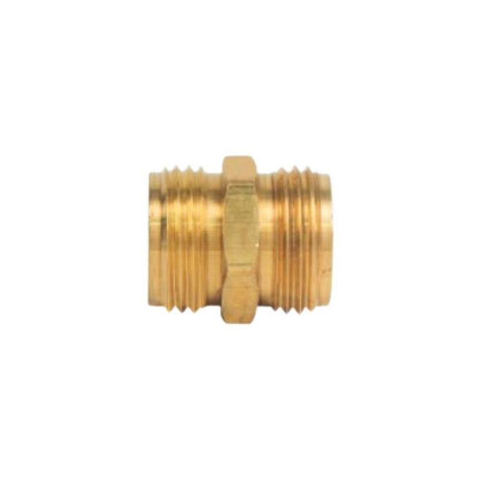 AHN-127KK - HU22-12MHX BrassCraft 3/4" Male Garden Hose X 3/4" Male Garden Hose Adapter- Brass - American Copper & Brass - EVERFLOW SUPPLIES INC GARDEN HOSE AND BARBED FITTINGS