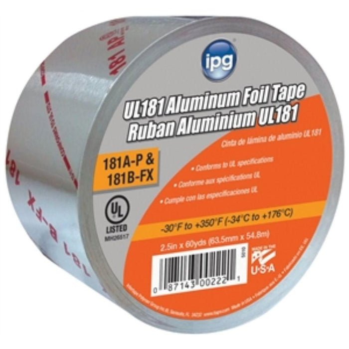 2-1/2" X 60 YARD ALUMINUM TAPE WITH LINER