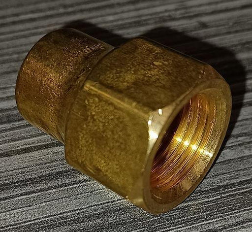 AN4E - N4-6N United Brass 3/8" OD Long Forged Flare Nut - American Copper & Brass - UNITED BRASS MFG INC DOMESTIC BRASS FLARE FITTINGS