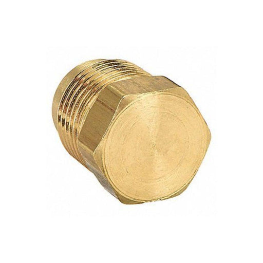 AP2C - 57-4 1/4" OD Flare Plug Brass - American Copper & Brass - ACME PARTS INC DOMESTIC BRASS FLARE FITTINGS