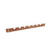 ASP-1 - PS-1 C & S Manufacturing Bar, Pipe, Support, Stubout, Self-Nailing, Cu. Pl., 18" L., 18 Gauge, 7 - 1/2" Snap-Ins On 2" C.; 8 - 1/2" Holes On 2" C. - American Copper & Brass - C & S MANUFACTURING CORP HANGERS