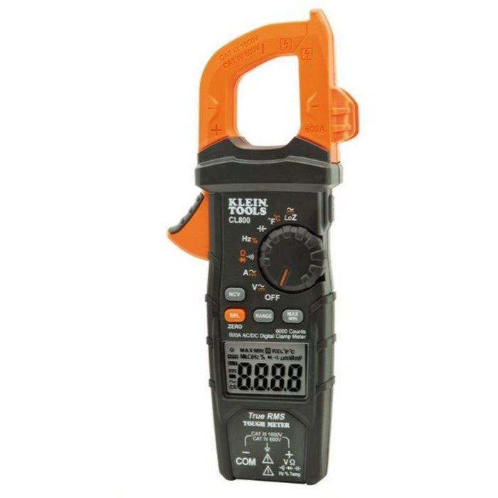 CL800 - CL800 Klein Tools Digital Clamp Meter, AC Auto-Range TRMS, Low Impedance (LoZ), Auto Off - American Copper & Brass - KLEIN TOOLS INC ELECTRICAL TOOLS AND INSTRUMENTS