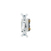 CSB115W - CSB1-15W Leviton 15 Amp, 120/277 Volt, Toggle Single-Pole AC Quiet Switch, Commercial Spec Grade, Grounding, Back & Side Wired - White - American Copper & Brass - LEVITON INC WIRING DEVICES