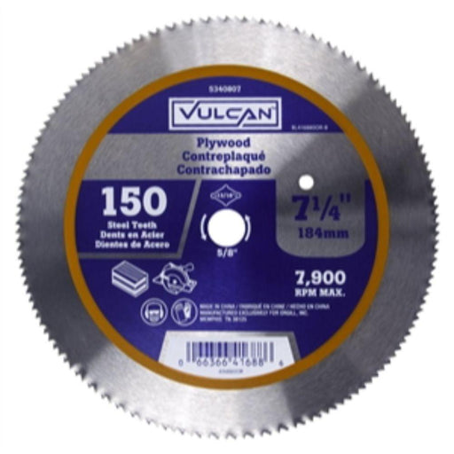 CSB725PL150T - 7 1/4 PLYWOOD 150 TOOTH SAW BLADE - American Copper & Brass - ORGILL INC TOOLS