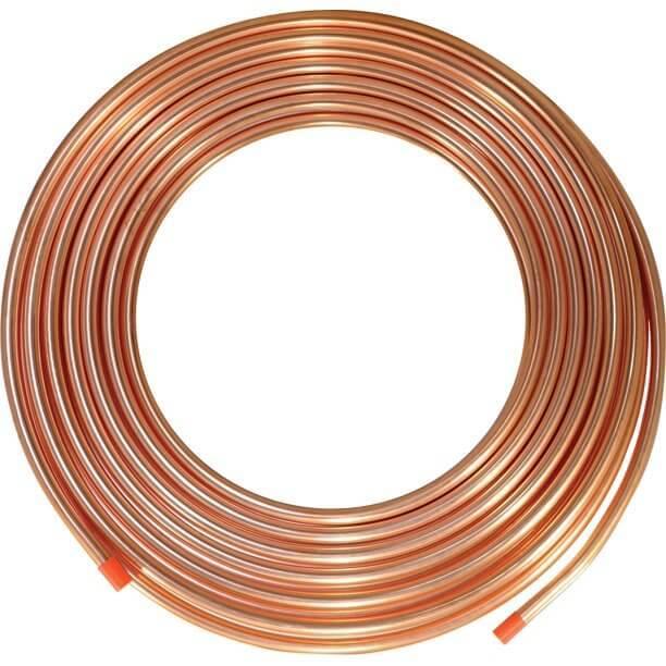 14R50 - 1/4" Copper Refrigeration Tubing - 50' Soft Coil - American Copper & Brass - CAMBRIDGE-LEE IND LLC COPPER TUBE
