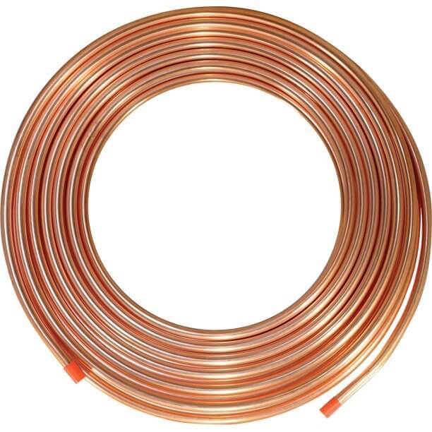 1/4" Copper Refrigeration Tubing - 100' Soft Coil