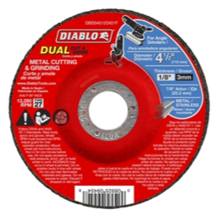 DIABLO 4-1_" INCH X 7_8" METAL GRIND-CUT  DISC