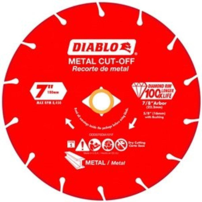 DDD070DIA101F - 7" IN DIAMOND DISC METAL CUT - American Copper & Brass - ORGILLI148 TOOLS