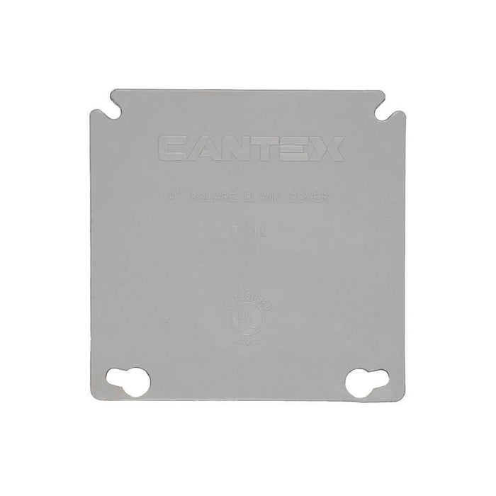 EZXKL CANTEX 2-Gang 4" Square EZ BOX Blank Cover