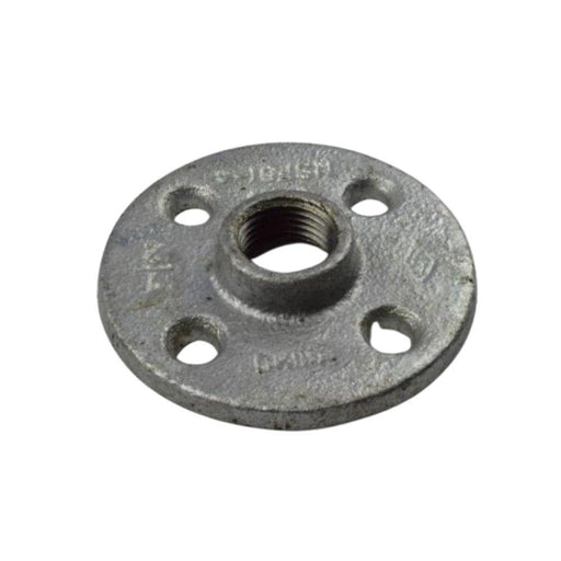 G-131Q - 770608 Everflow 1-1/4" Galvanized Malleable Iron Flange Flange with Holes - American Copper & Brass - EVERFLOW SUPPLIES INC MALLEABLE FITTINGS