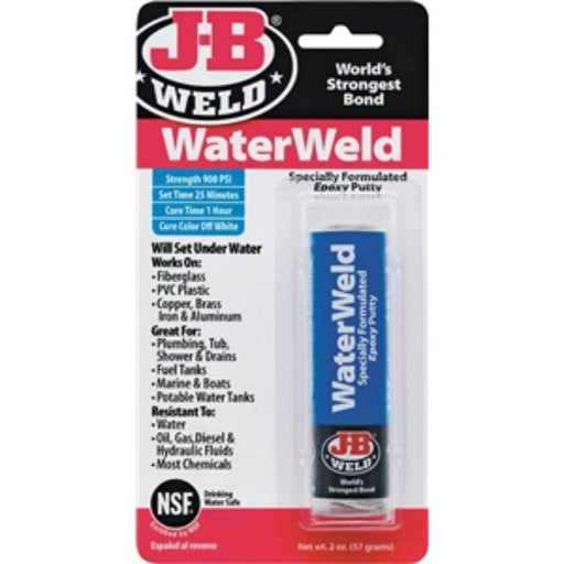 JBWW - J-B WELD WATERWELD EPOXY PUTTY - 2 OZ. - American Copper & Brass - ORGILL INC CHEMICALS