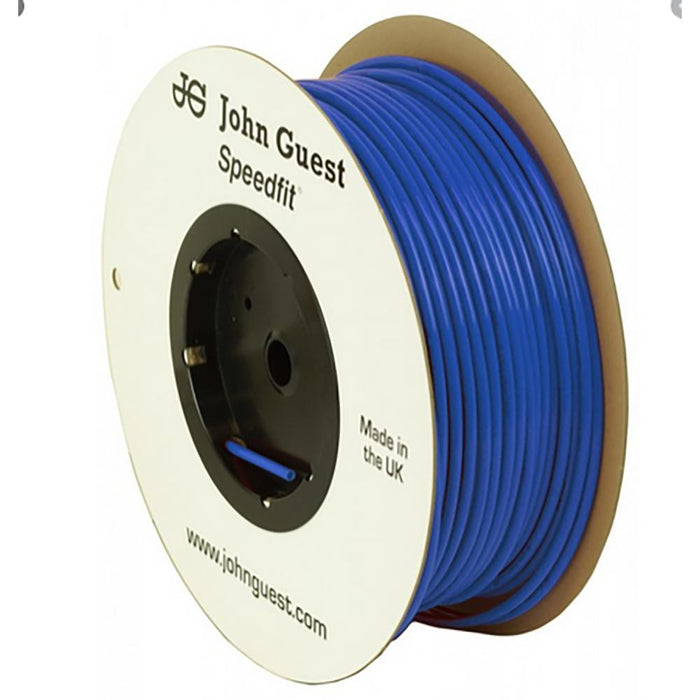 JG6B500 - John Guest PE-12-EI-DF-B LLDPE Tubing, Blue, 3/8" OD (0.25" ID) X 500' (.062W) - American Copper & Brass - JOHN GUEST FITTINGS JOHN GUEST FITTINGS