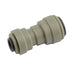 JG8UC6 - PI201612S RWC John Guest Acetal Gray Reducing Union Connector, 1/2" Tube OD x 3/8" Tube OD - American Copper & Brass - JOHN GUEST FITTINGS JOHN GUEST FITTINGS