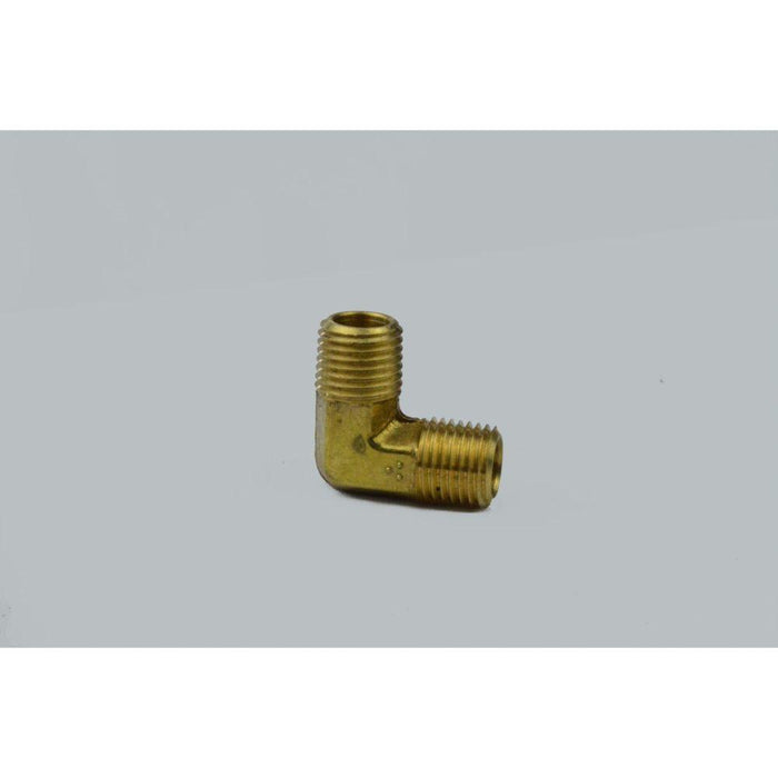 LE5-44 United Brass 1/4" MIP Brass 90° Elbow-Forged