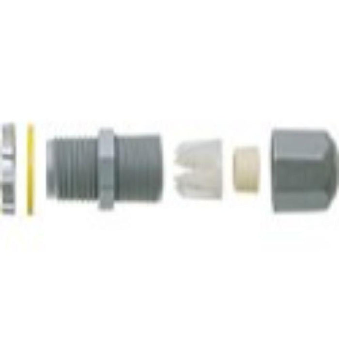 LPCG503 Arlington Industries 1/2" Non-Metallic Strain Relief Cord Connector Supports .100 to .300 Cord Range