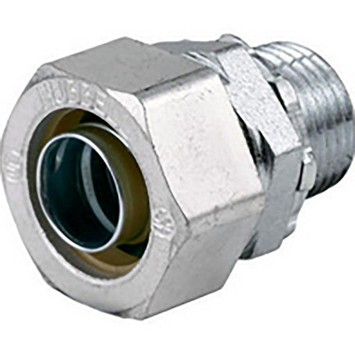 LT125 - American Fittings 1-1/4" STR125 Reusable Seal Tight Straight Fitting, Zinc Plated - American Copper & Brass - AMERICAN FITTINGS CORP CONDUIT FITTINGS