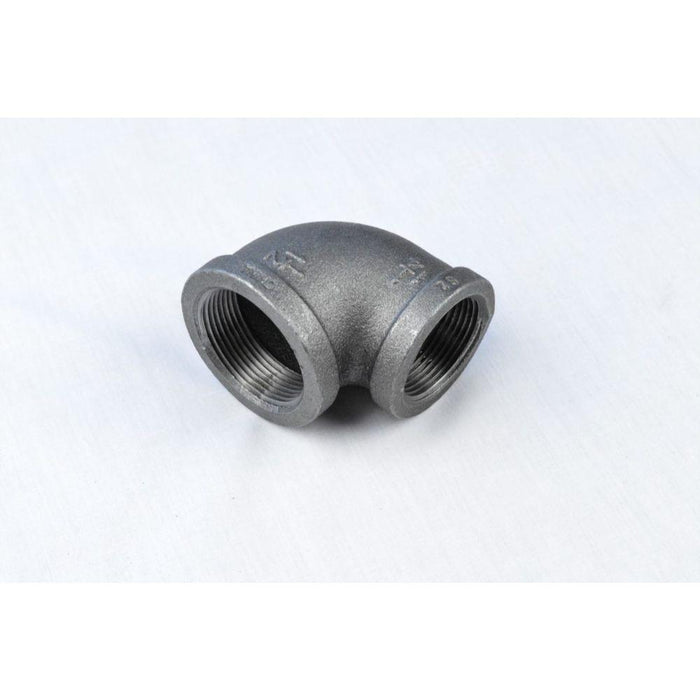 BMRL1142 Everflow 1-1/4" X 1" Black Malleable Iron Reducing 90° Elbow