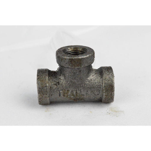 M-101A - BMTE0018 Everflow 1/8" Black Malleable Iron Tee - American Copper & Brass - EVERFLOW SUPPLIES INC MALLEABLE FITTINGS