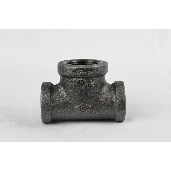 M-101KFM - 3/4X1/2 X 1 BLK RED TEE - American Copper & Brass - USD Products MALLEABLE FITTINGS