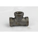 M-101R - 1 1/2 BLACK TEE - American Copper & Brass - USD Products MALLEABLE FITTINGS