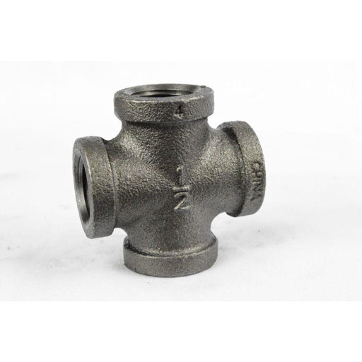M-102F - 1/2 BLK CROSS - American Copper & Brass - USD Products MALLEABLE FITTINGS