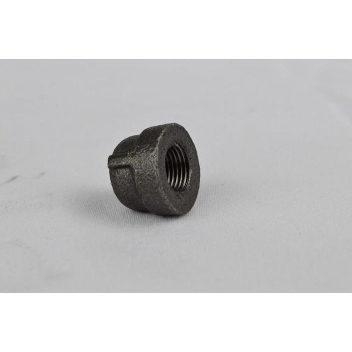 M-108F - 1/2 BLK CAP - American Copper & Brass - USD Products MALLEABLE FITTINGS