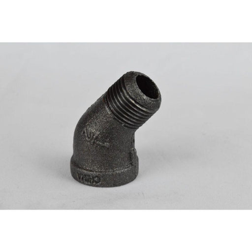 M-124F - 1/2 BLK 45 ST EL - American Copper & Brass - USD Products MALLEABLE FITTINGS