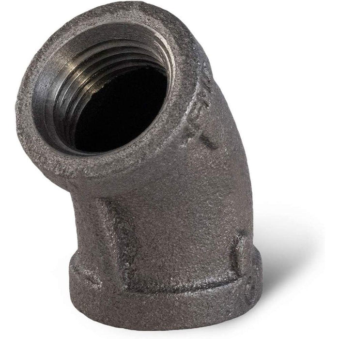 M-125U - 3 BLK 45 ELBOW - American Copper & Brass - USD Products MALLEABLE FITTINGS