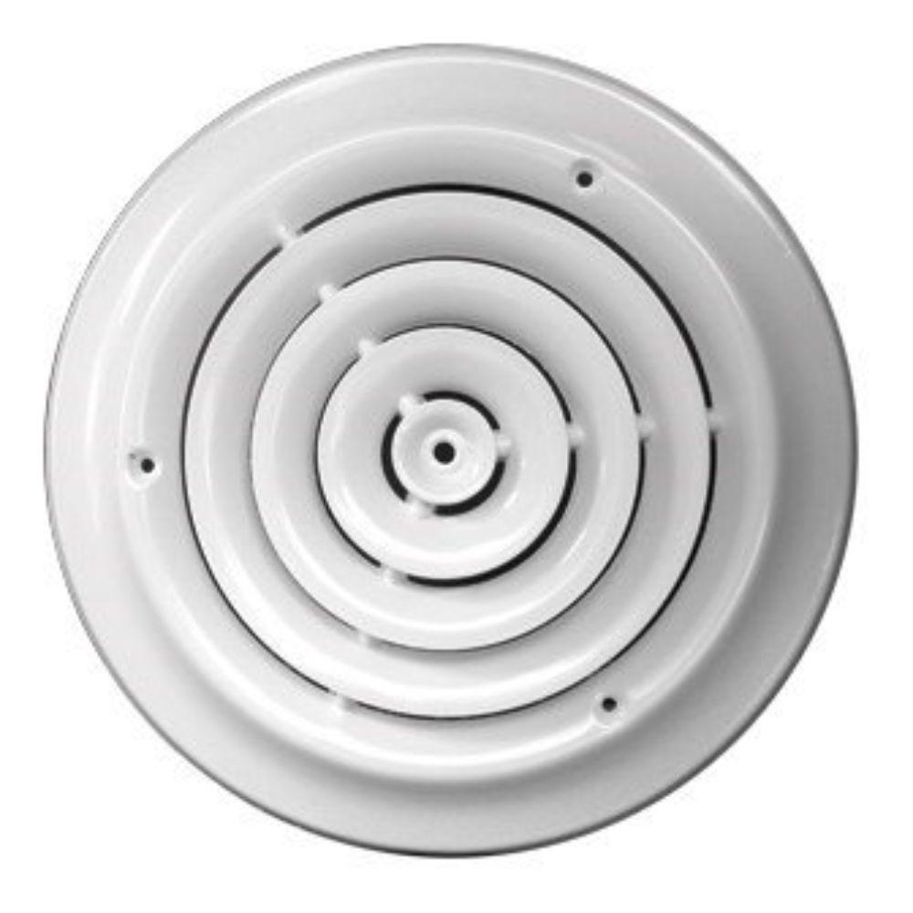 MFCD6RW METAL-FAB Round White Ceiling Diffuser, 6" — American Copper ...