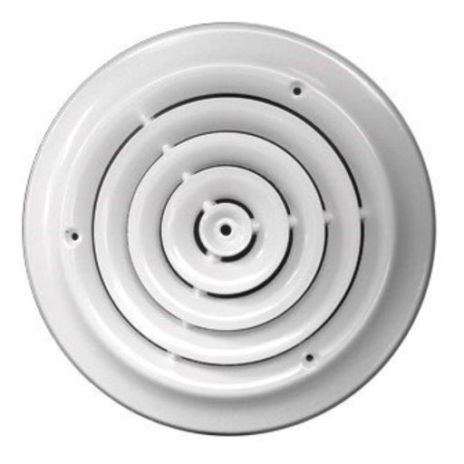 MFCD6RW - MFCD6RW METAL-FAB Round White Ceiling Diffuser, 6" - American Copper & Brass - METAL FAB INC DUCTWORK- B VENT